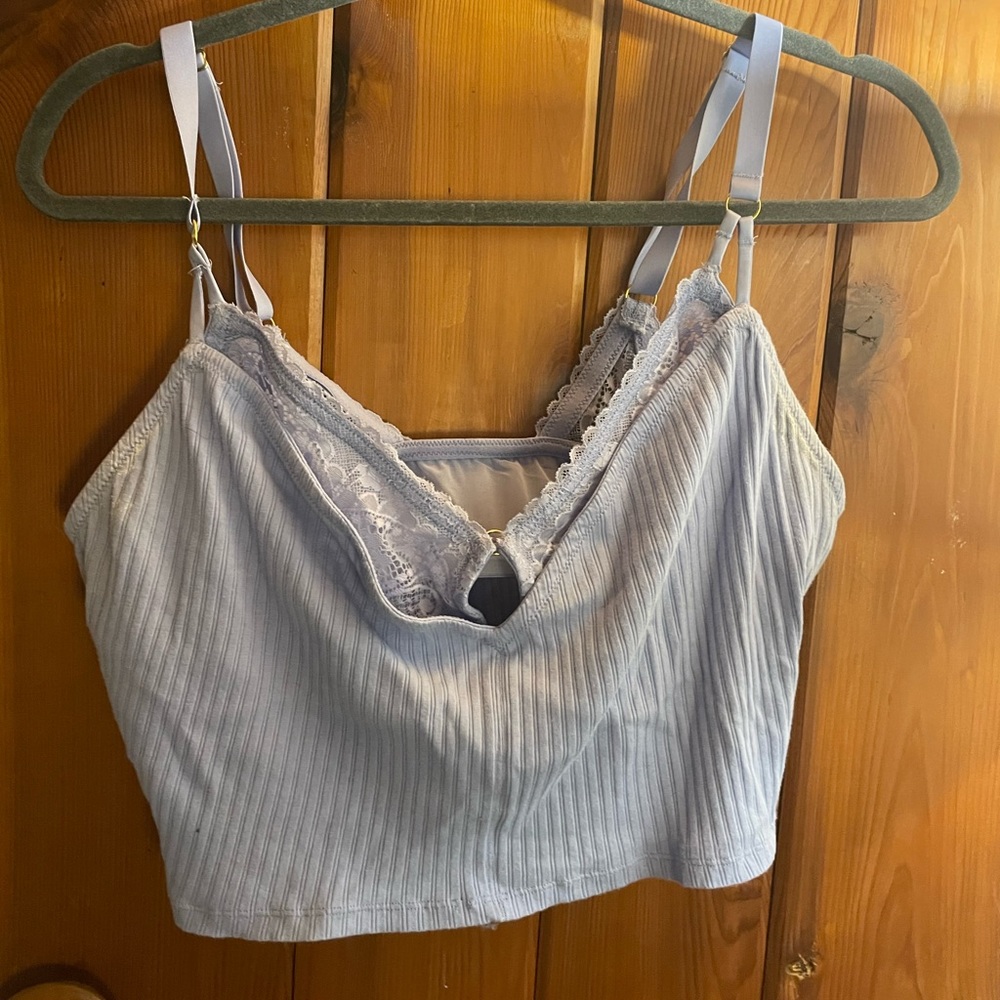 Arie light blue top